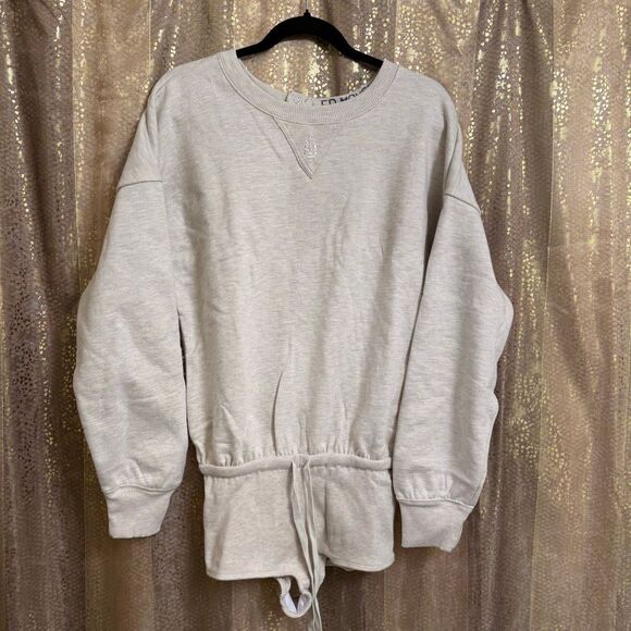 Free People Movement For The Win Ivory Oatmeal Athletic Playsuit XS NWOT - Picture 1 of 11